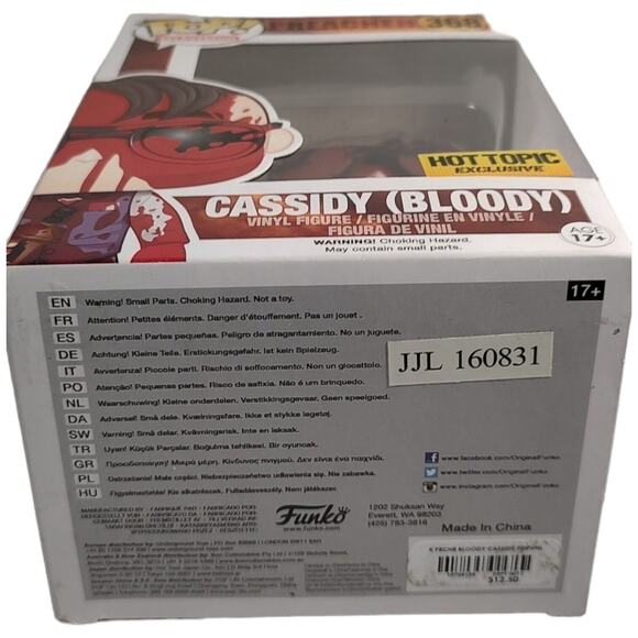 Funko Pop! Preacher #368 Cassidy Bloody Hot Topic Vinyl Action Figure Kids Toy - Picture 7 of 8